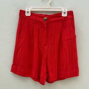 Draper James Pinstripe High-Waist Women’s Shorts